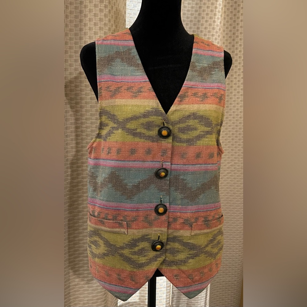 Centrepoint Vintage Multicolor Cotton Fabric Vest
